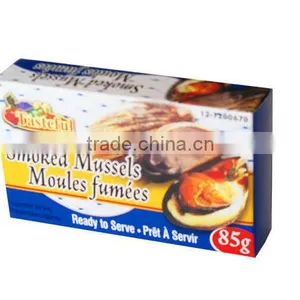 High Quality Canned Smoked Mussels in Oil thumbnail-1
