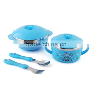 Dinnerware Wholesale 5pcs Stainless Steel Bowl Set for Kids thumbnail-3