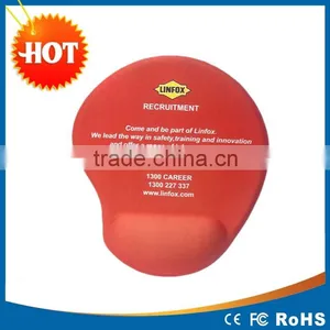 OEM Custom Design Logo Round Mouse Pad With Silicone Gel Wrist Rest Support thumbnail-1
