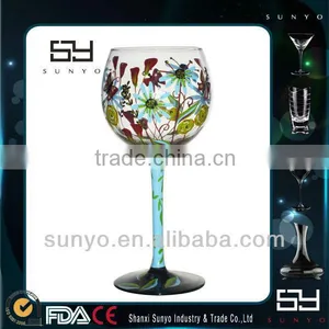Hot Sale Handmade Painted Wine Glass Patterns/Goblets thumbnail-1