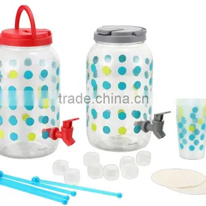 BPA Free FDA Plastic Drinkware 3.8L Drink Dispenser Set With Seal Ring and Tap thumbnail-3