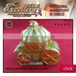 Happily Ever After Pumpkin Carriage Wedding Candle thumbnail-1