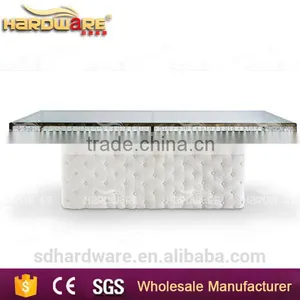 Hotel Crystal Pendant Cake Table , Tempered Dining Table for Wedding thumbnail-3
