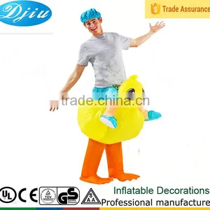 DJ-CO-177 Yellow Duck Slippers Inflatable Body Zorbing Ball for Kids thumbnail-1