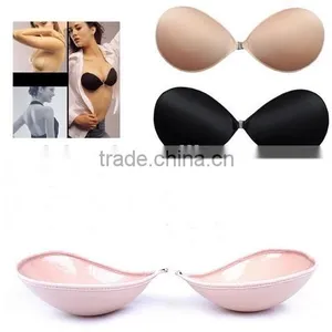 Updated Sexy Girl Wear Soft Bra Invisible Sponge Bra Adhesive Backless thumbnail-1