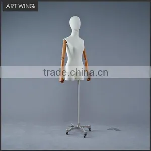 Full Body Fashion Fabric Dress Form Mannequin for Display With Wheels thumbnail-2