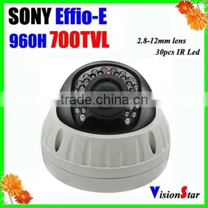 700TVL Sony Effio-E (4140+673) 3.6mm Board Lens 24 IR LED Indoor Dome Security CCTV Camera thumbnail-1
