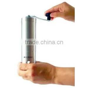 Customized Stainless Steel Manual Ceramic Burr Mill Coffee Grinder With Logo thumbnail-2