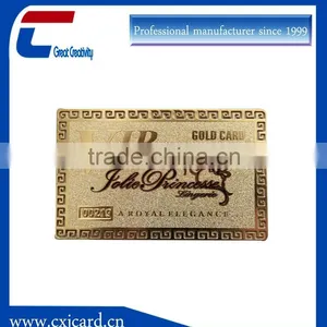 Etched Membership Metal Card Vip Name Card thumbnail-1