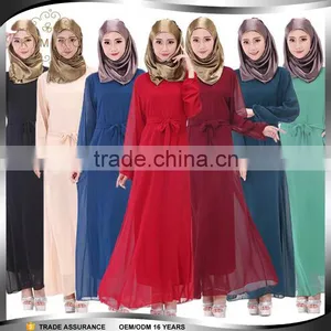 2015 Belt Chiffon Kaftan for Muslim Woman thumbnail-1