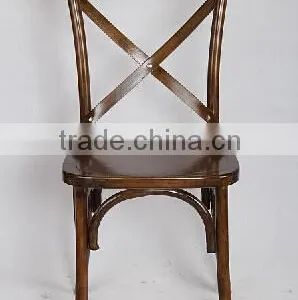 Modern Commercial Use Silla Wood Cross Back Chair Quality Choice thumbnail-4