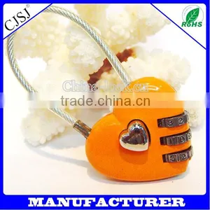 CH-28A Keyless Love Heart Shaped Padlock Wholesale thumbnail-1