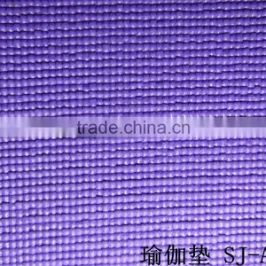 Eco-friendly PVC Fitness Embossing Black Travel Yoga Mat thumbnail-1