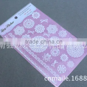 2014 Lace Fabric Nail Sticker thumbnail-1