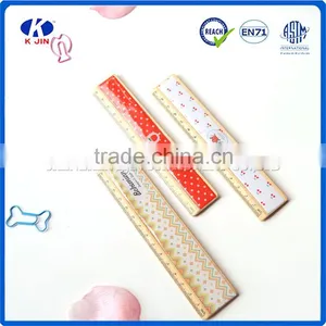Hot Sale Promotional 15cm Wooden Straight Rulers With Screen OEM LOGO Printed thumbnail-6