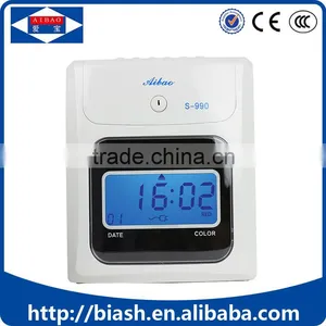 Employee Punch Time Card Time Clock Attendance Machine thumbnail-2