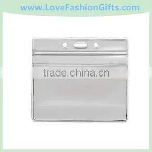 Re-sealable Badge Holder - Horizontal, 3 3/4" x 2 5/8" Insert Size thumbnail-1