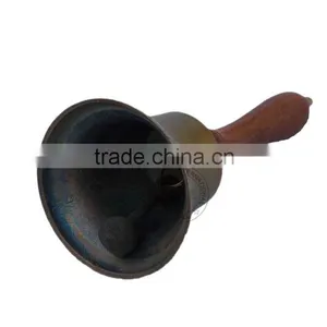 BRASS ANTIQUE SHIP BELL - HAND BELL - NAUTICAL BELL MANUFACTURER thumbnail-3