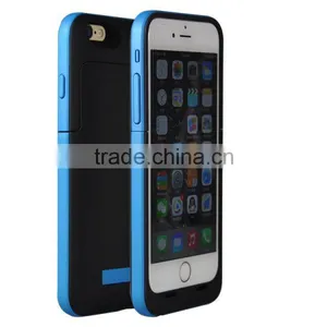 New Arrival Smart Stand Colorful Plastic Battery Case Cover for IPhone 6 Rechargeable Case Cover, for IPhone 6S Power Bank Cover thumbnail-4