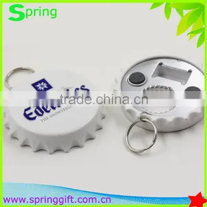 Custom Logo 3 in 1 Bottle Opener With Coaster Fridge Magnet .key Chain Bottle Opener thumbnail-1