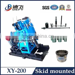Gold Mining Equipment!!! XY-200 Trailer/Tractor/Crawler Borehole Mining Drilling Equipment for Sale thumbnail-1