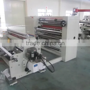 Full Automatic BOPP, PET, PVC, PE Roll Film Cutter Machine thumbnail-1