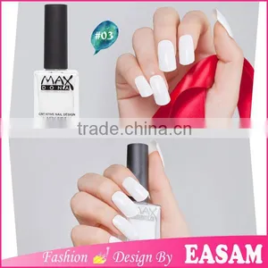 White Color 12ml Peel off Nail Lacquer Polish With 30 Colors Available thumbnail-1