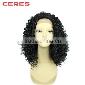 Ceres Factory Wholesale Lace Front Kinky Curly Wig Afro Kinky Human Hair Wig for Black Women thumbnail-3