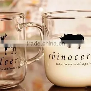 Fancy Drinking Glass Mug With Animals Pattern thumbnail-6