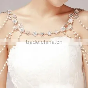 New Arrival Bride Wedding Fashion Gold Sexy Body Chain Good Shouder Body Chain thumbnail-1