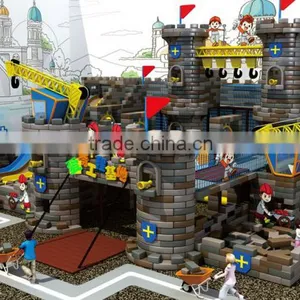 Kaiqi Newest PVC Indoor Playground Equipment Checkpoints Theme With Rock Climbing KQ60267A thumbnail-1