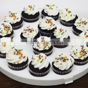 4-in-1 Portable Plastic Party Platter With Lid - Cupcake Carrier / Egg Holder / Veggie Tray / Chip and Dip Server Plate thumbnail-5