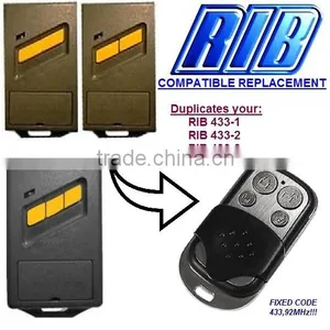 For RIB 433-1, 433-2, 433-3 Compatible Remote Control Replacement 433,92MHZ FIXED CODE thumbnail-1