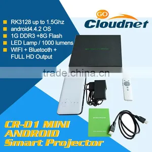 1080P Android DLP Full HD Mini LED Projector for Smartphone With Wifi Miracast thumbnail-6