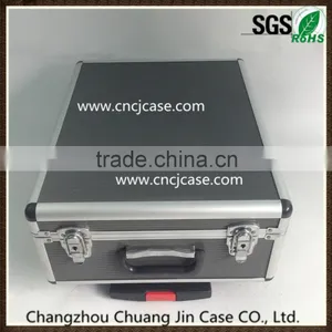Gray ABS Aluminum Trolley Case With Line Fabric With 6 Years Production Experience thumbnail-1