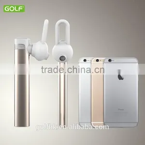 New Metal Rose Gold Mini Wireless Bluetooth Earphone Audio Product Ear Hook thumbnail-1