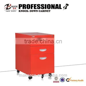 High End 3 Drawer Steel Mobile Pedestal Cabinet thumbnail-5