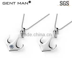 Wholesale Feather Charms Stainless Steel Charms Gold Anchor Pendants thumbnail-6