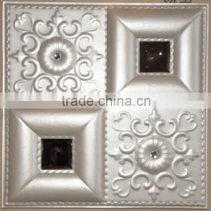 TV Setting Wall of Soft Package PVC Floor Decoration Materials thumbnail-2