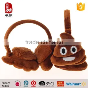 2016 New Popular Plush Emoji Earmuffs Emoji Toys Gifts China Manufacture thumbnail-6
