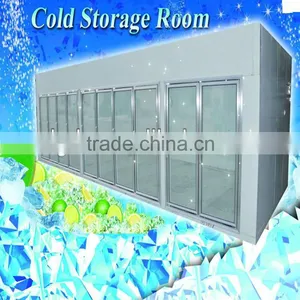 Glass Doors Display Cold Room for Supermarket Use thumbnail-1