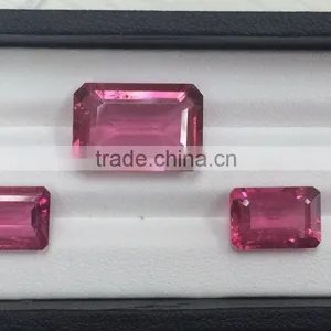 Natural Pear Cut Faceted Loose Gemstone Rubellite thumbnail-1