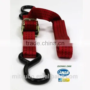 Cargo Lashing Heavy Duty 1" Cam Buckle Elastic Strap With S Hooks thumbnail-1