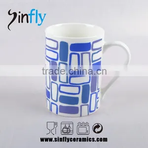 Classic Blue and White Porcelain Printing Milk Mug thumbnail-3