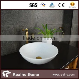 White Natural Stone Sink Bathroom Furnitures With Competitive Price thumbnail-1