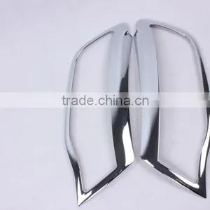 Car Head Lamp Cover 2 Pcs ABS Chrome For Renault Kwid 2016 Accessories thumbnail-3
