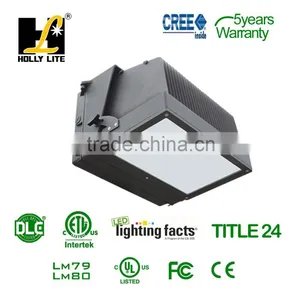 US Designed 5 Years Warranty 120W DLC Certified LED Wallpack, LED Outdoor Wall Lights thumbnail-1