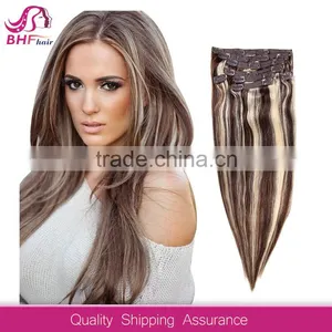 Hot New Product Full Head Clip in Hair Extensions Free Sample thumbnail-1