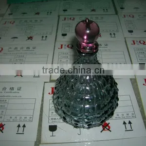 Violet Glass Bottle(original Glass Color Not Printed Color) thumbnail-3