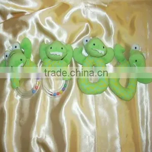 Plush Animal Alligator Baby Infant Rattle Toy thumbnail-1